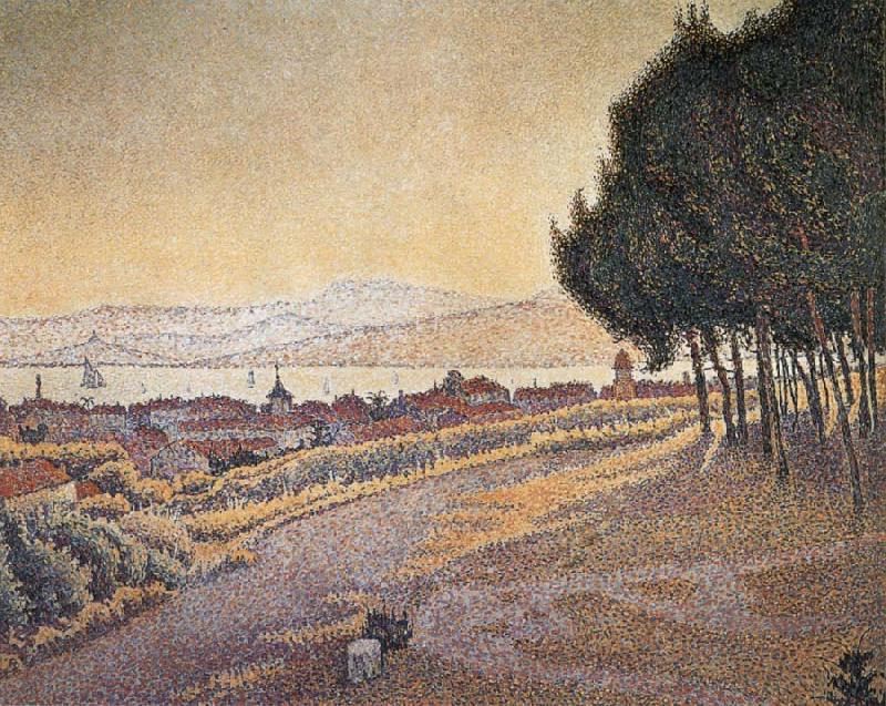 Paul Signac City Sunset oil painting picture